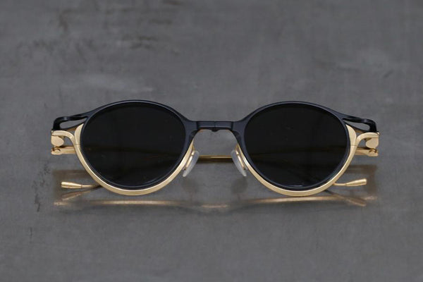 Rigards RG1038 series collection detachable double-layer plain sunglasses RG-RG1038ST-JHJP E gold black frame + black clip frame + dark gray sunglasses